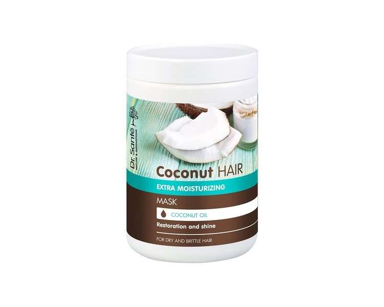 Dr Sante Coconut Oil Extra Moisturizing Hair Mask for Dry and Brittle Hair 1000ml