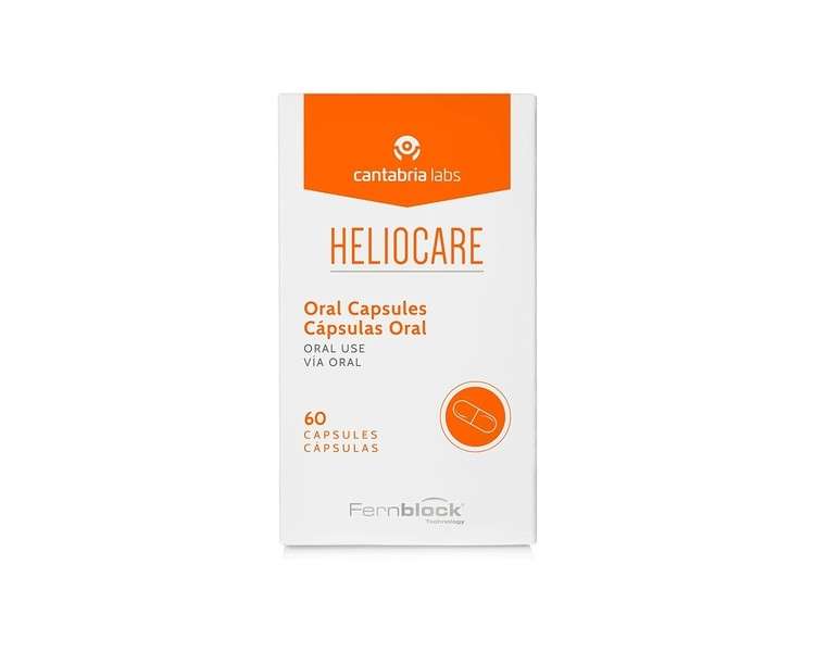 Heliocare Oral Capsules Sun Protection Supplements 60 Capsules