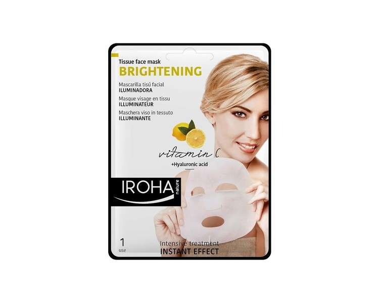 Iroha Intensive Cloth Face Mask with Vitamin C and Hyaluronic Acid