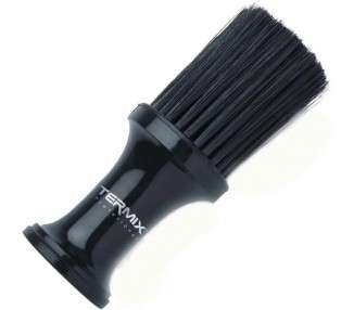 Termix Professional Hairdressing Talcum Powder Brush for Cleaning Your Neck with Soft Fibres Black and White