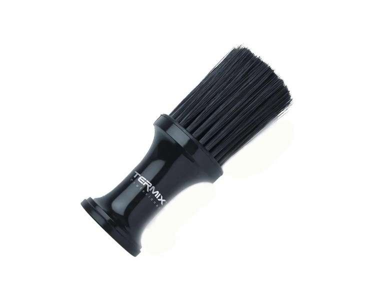 Termix Professional Hairdressing Talcum Powder Brush for Cleaning Your Neck with Soft Fibres Black and White