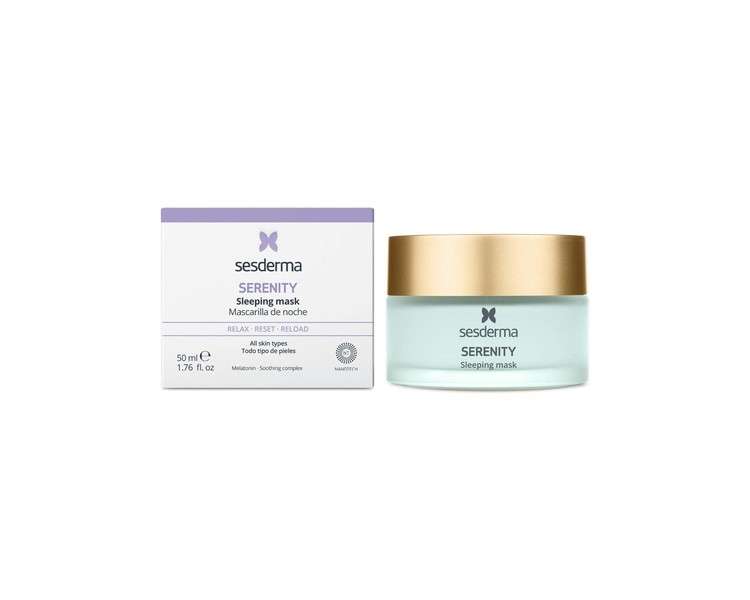 Sesderma Serenity Overnight Mask Provides Glowing Effect on Face Neck and Décolleté 50ml