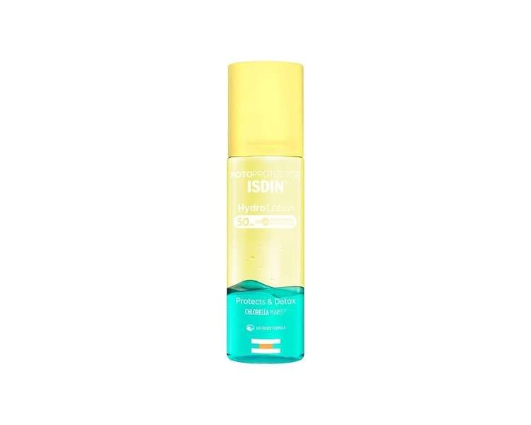 ISDIN Hydrolotion SPF 50 PROTECT & DETOX 200ml - Body Sunscreen with Moisturizing and Radiance Properties