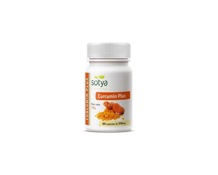 Curcumin Sotya Black Pepper Dietary Supplement 60 Capsules