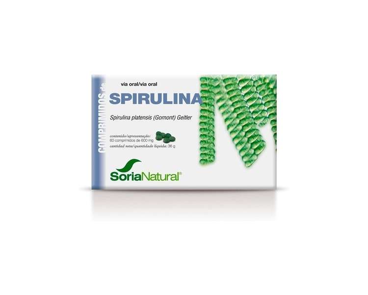 Soria Natural Spirulina Supplement 60 Tablets