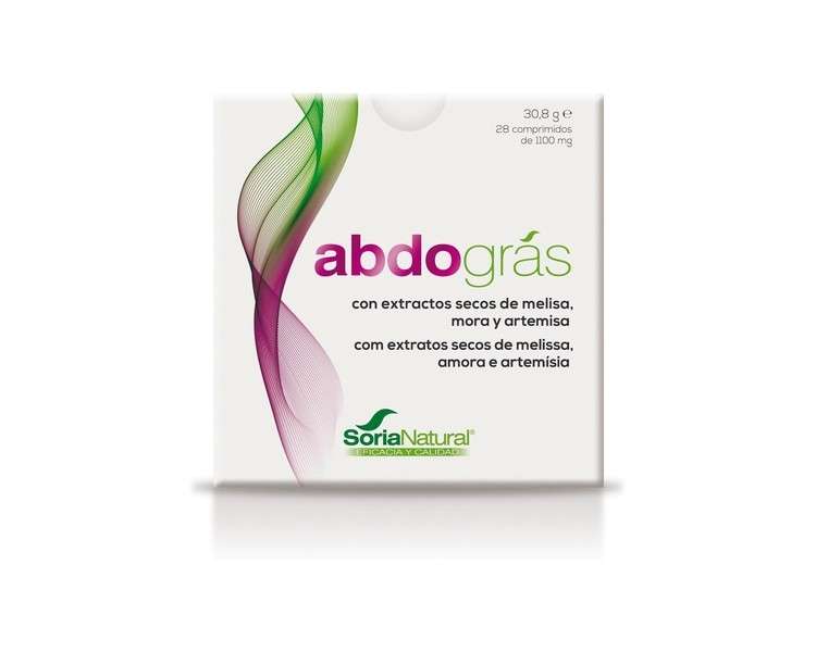 Soria Natural ABDOGRAS Belly Fat Reducer 28 Tablets