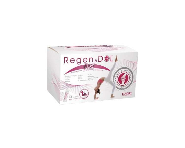 Regendol Flexi Dietary Supplement 14 Sticks - Supports Muscle and Tendon Well-Being and Joint Flexibility - Promotes Collagen Production - Eladiet