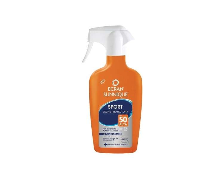 Ecran Sunnique Sport Protective Sun Milk Spray SPF 50 Highly Water and Sweat Resistant 300ml