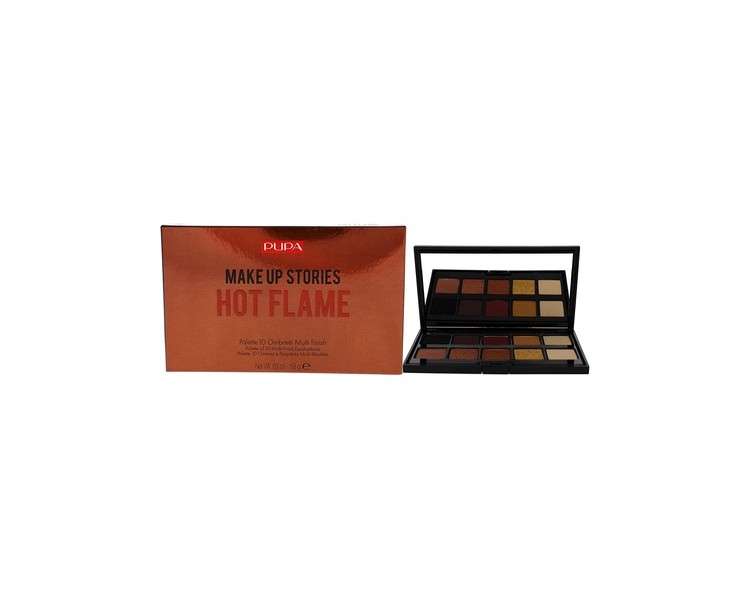 Pupa Milano Make Up Stories Eyeshadow Palette 002 Hot Flame 18g