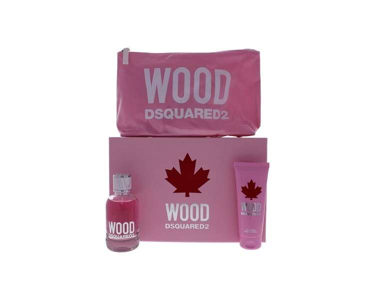 Dsquared2 Wood Women 3 Piece Gift Set