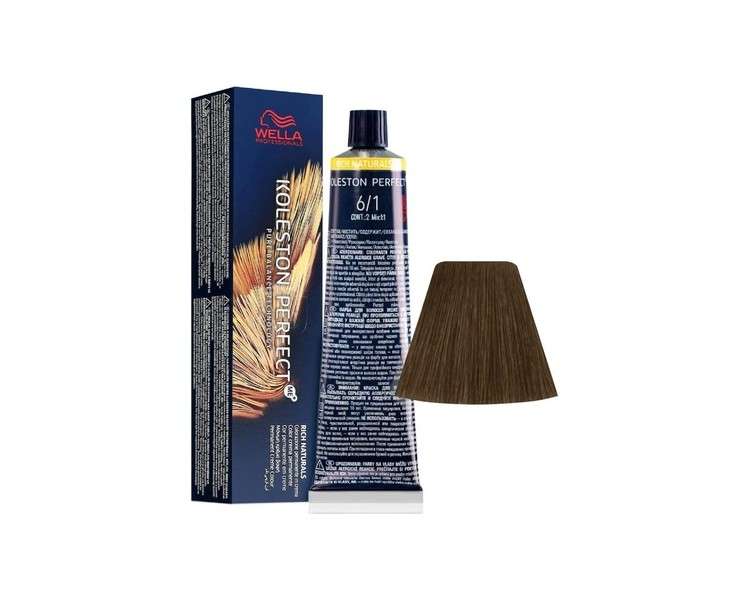 Wella Koleston Perfect Permanent Hair Color ME+ Rich Naturals 6/1 Dark Ash Blonde 60ml