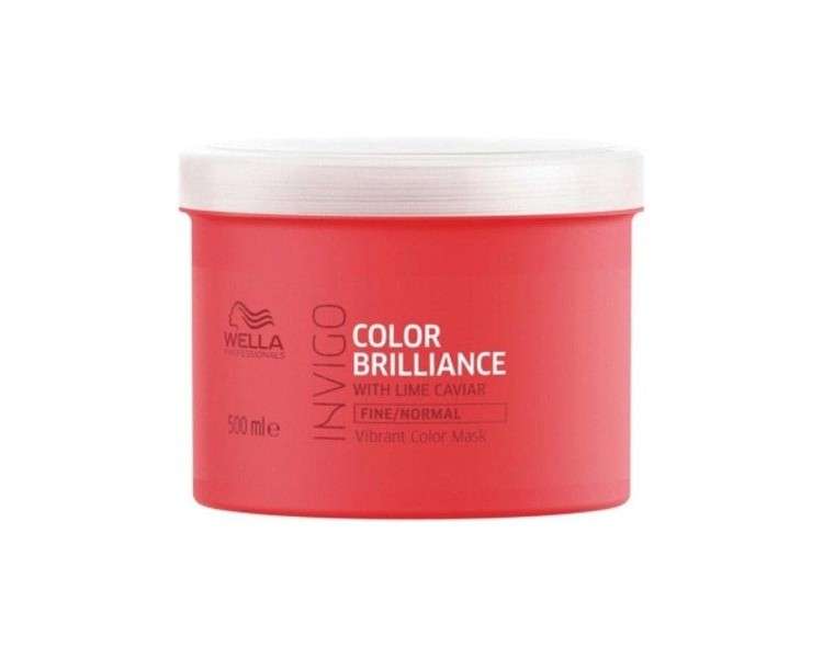 Wella Invigo Colour Brilliance Mask with Lime Caviar for Fine Hair 500ml