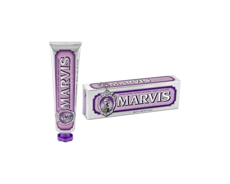 MARVIS Jasmin Mint Toothpaste 85ml with Floral Notes of Jasmine Blossom and Fluoride