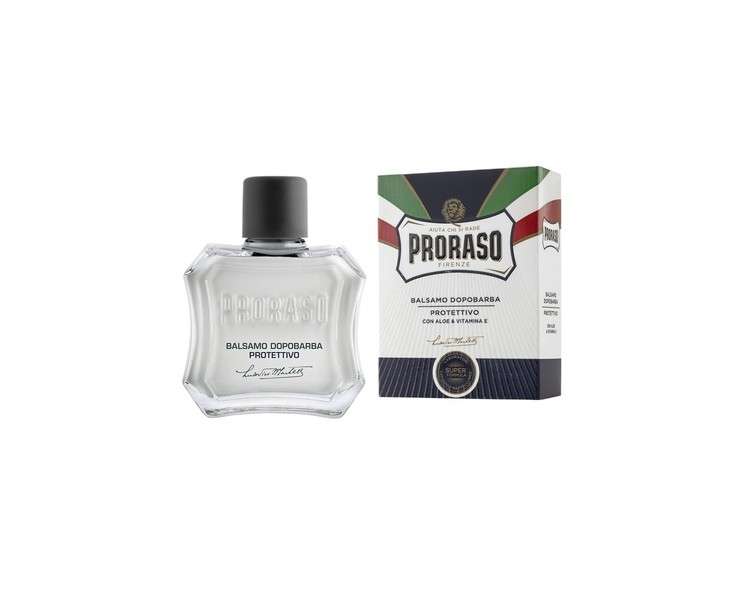 Proraso After Shave Balm Protective and Moisturizing with Aloe Vera and Vitamin E for Dry Skin 3.4 Fl Oz