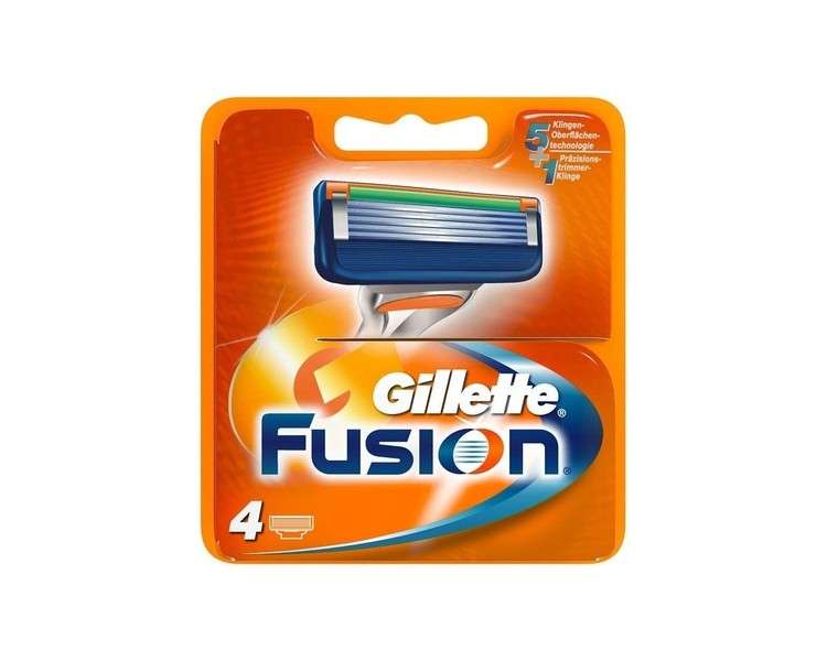 Gillette Fusion Razor Blades 4pcs