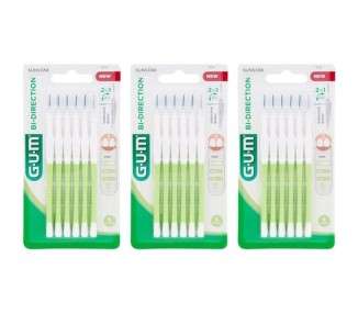 Gum Bi-direction Interdental Brushes 0.7mm 6 Pack White
