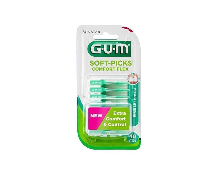 Gum 660 Softpicks Comfort Flex Regular Black Standard