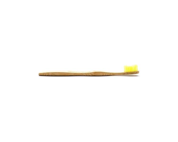 The Humble Co. Bamboo Kids Toothbrush Yellow Ultra-Soft Bristles Dentist Approved