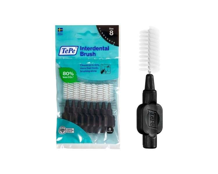 TePe Interdental Brushes Original Black Size 8 8 Brushes