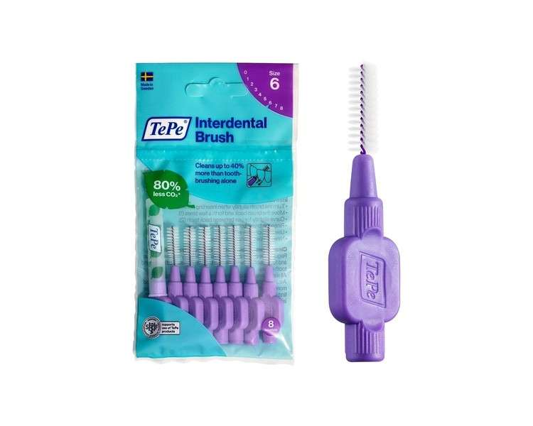 TePe Interdental Brush Original Purple 1.1mm/ISO 6 8pcs