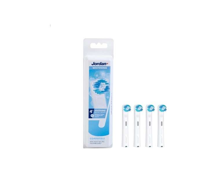 Jordan Replacement Toothbrush Head for Electric Toothbrush with Oscillation & Rotation Technology Whitening Electric Toothbrush Head Oral B Compatible Pack of 4