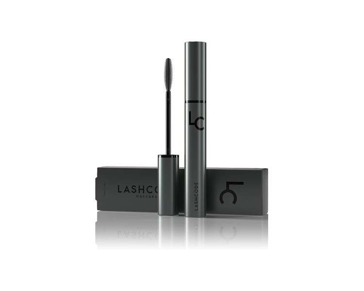 LASHCODE Mascara for Perfectly Long and Thick Lashes with Baicalin, Arginine, and Natural Germ Extracts for Fast Growth and More Volume 10ml