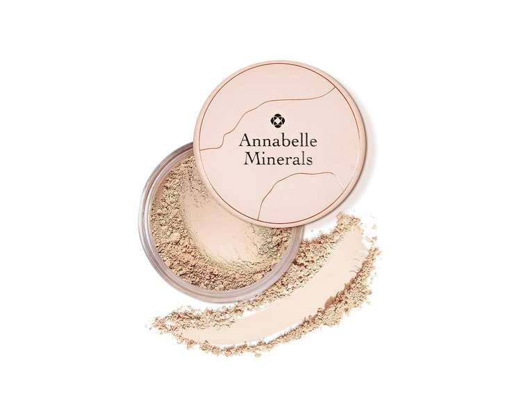 Annabelle Minerals Matte Mineral Foundation with SPF 10 Sun Protection Natural Ingredients Smooth & Natural Golden Light 10g