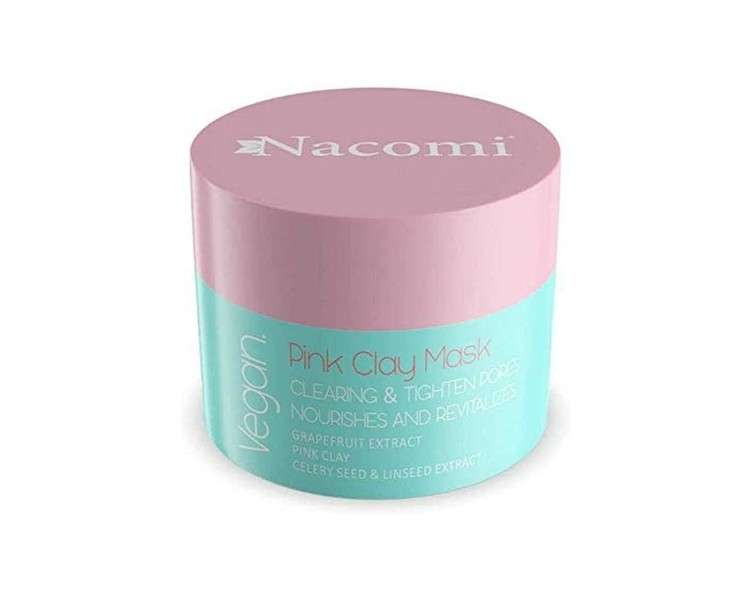 Nacomi Vegan Pink Clay Mask 50ml