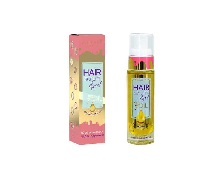 Vollaré Cosmetics Macadamia Hair Serum 30ml - Enriched with Macadamia