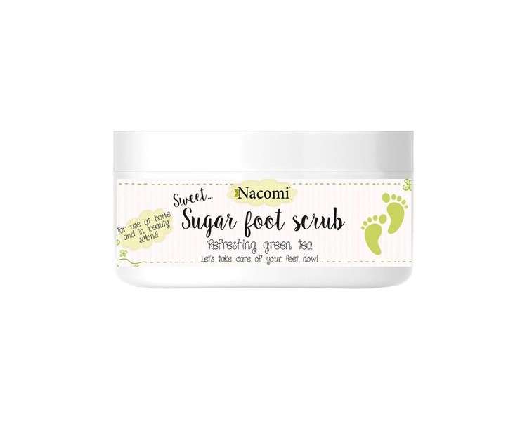 Nacomi Refreshing Green Tea Sugar Foot Scrub 125g