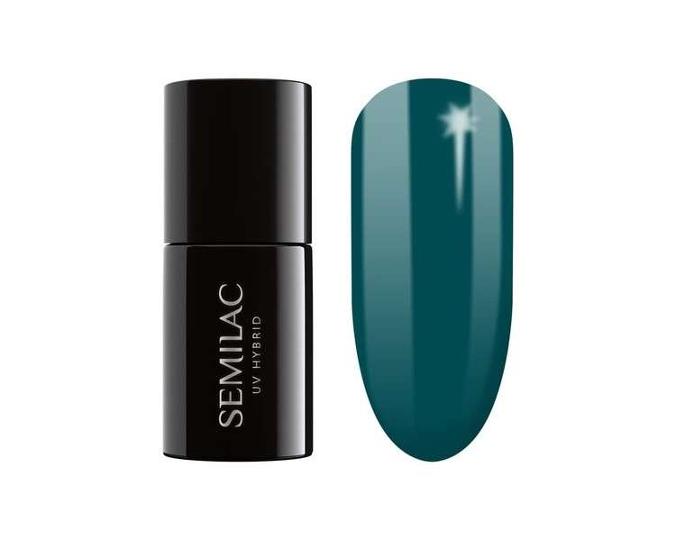 Semilac 074 UV Hybrid Nail Polish Prussian Blue 7ml