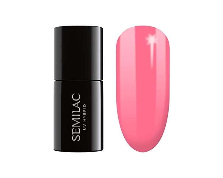 Semilac Intense Pink UV Hybrid Nail Polish 7ml