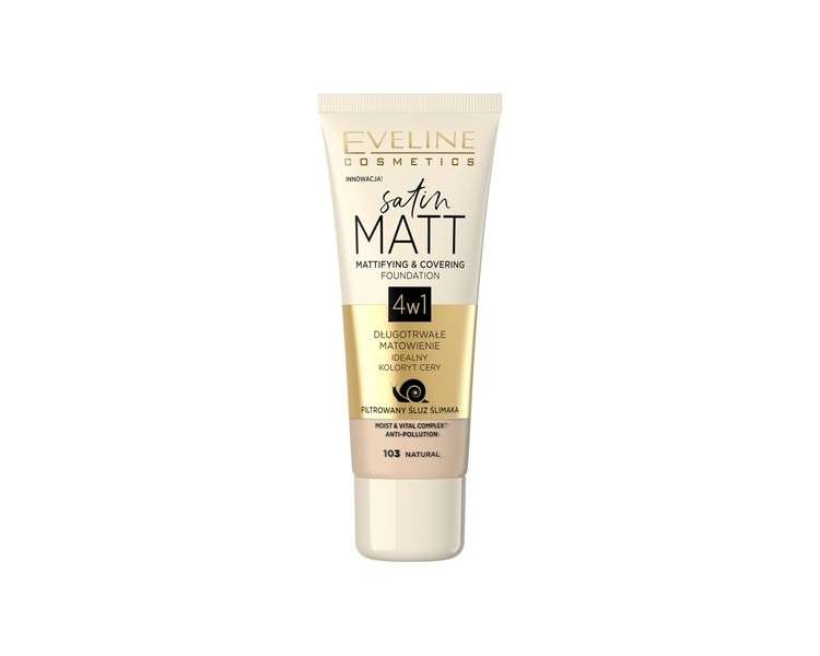 Eveline Cosmetics Satin Matt No. 103 Natural 30ml