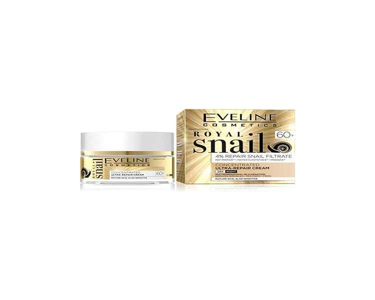 Eveline Cosmetics Royal Snail UltraRepair Cream Day Night 60+ 50ml