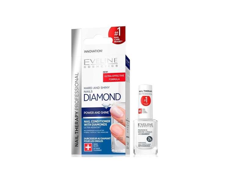 Eveline Cosmetics Professional Diamond Nail Hardener Conditioner with Diamonds 12ml