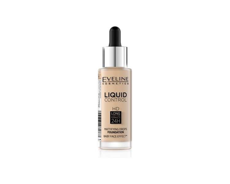 Eveline Liquid Control HD Longstay Mattifying Primer 32ml 015 Light Vanilla