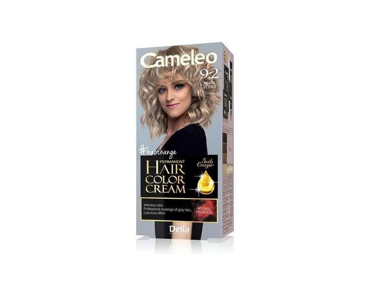 Delia Cameleo Permanent Hair Colour Cream With Omega Plus 9.2 Pearl Blonde