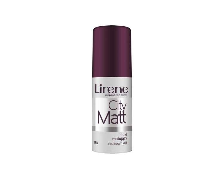 Lirene City Matt Fluid 205 Sand Foundation 30ml