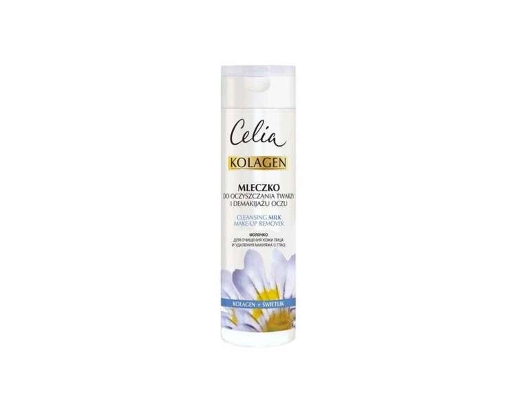 Celia Collagen Face Cleansing Milk and Eye Makeup Remover 200ml