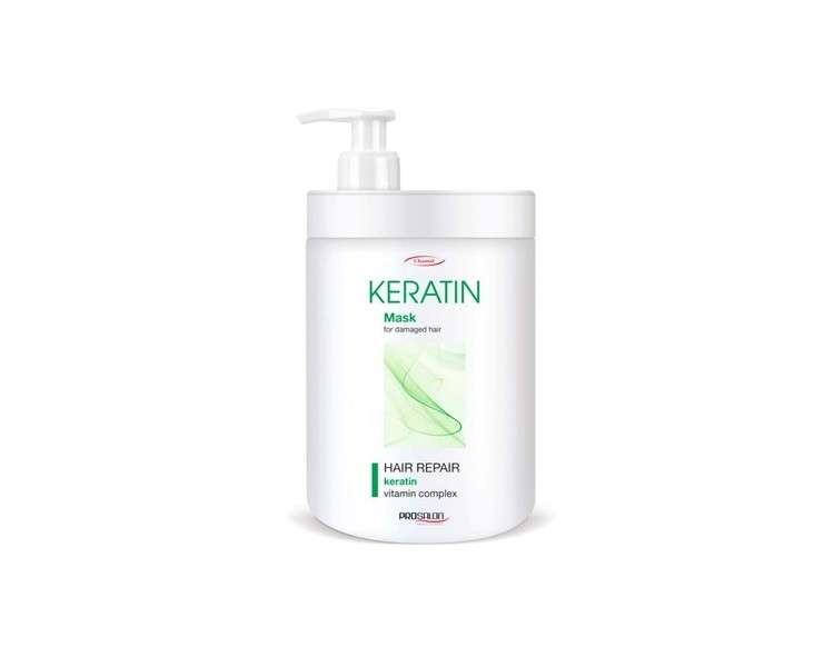 Prosalon Professional Keratin Hair Mask with Vitamin Complex for Dry, Damaged Hair - Hair Repair - 1000g