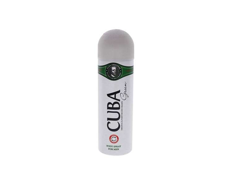 Cuba Original Cubagreen Deodorant Spray 200ml for Men