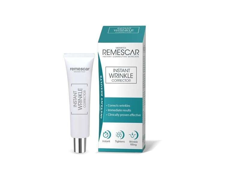 Remescar Instant Wrinkle Corrector 8ml - Clinically Proven Instant Results - Anti Aging & Facial Wrinkle Reduction - Fills Wrinkles & Firms the Skin - Reduce Signs of Aging