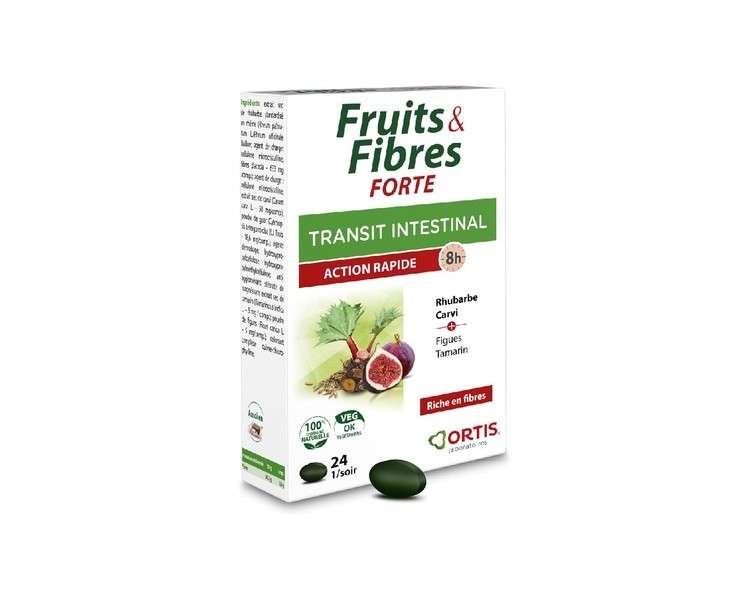 Ortis Frutta&Fibre Forte Intestinal Transit Supplement 24 Tablets