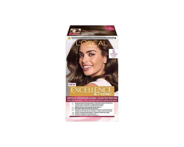 L'Oréal Paris Excellence Cream 5 Light brown Hair Dye