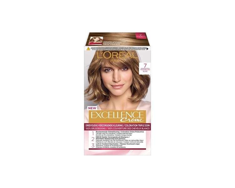 L'Oreal Paris Excellence Creme Hair Color 7 Medium Blonde