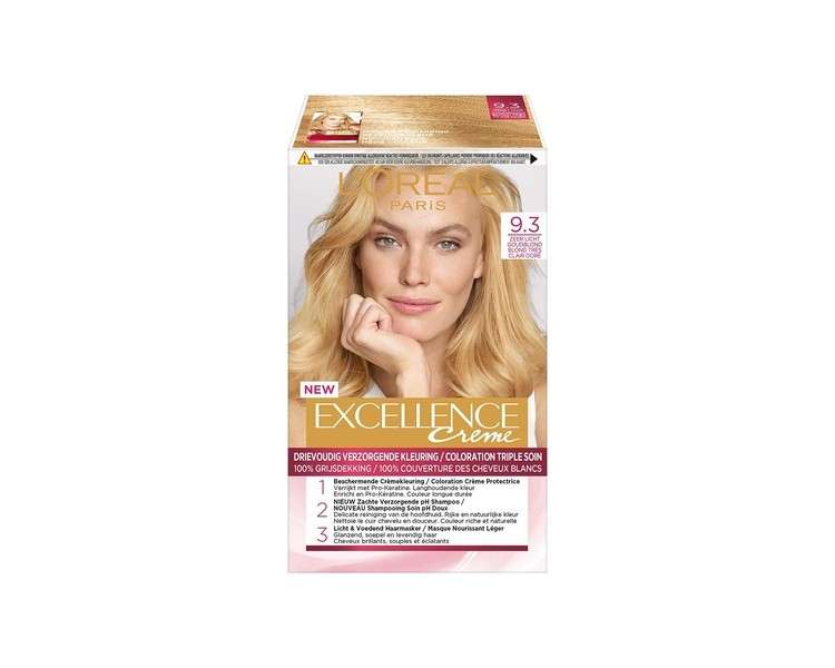 L'Oréal Paris Excellence Cream Hair Coloring 9.3 Very Light Golden Blonde