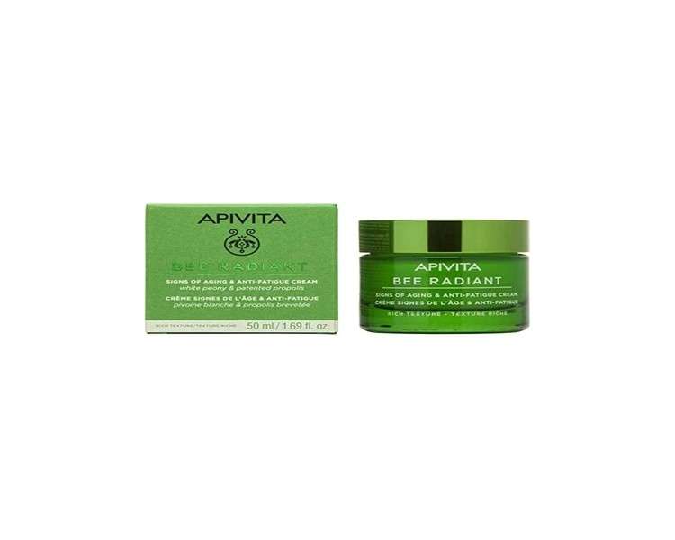 Apivita Bee Radiant Signs of Aging and Anti-Fatigue Cream Rich Texture 50ml