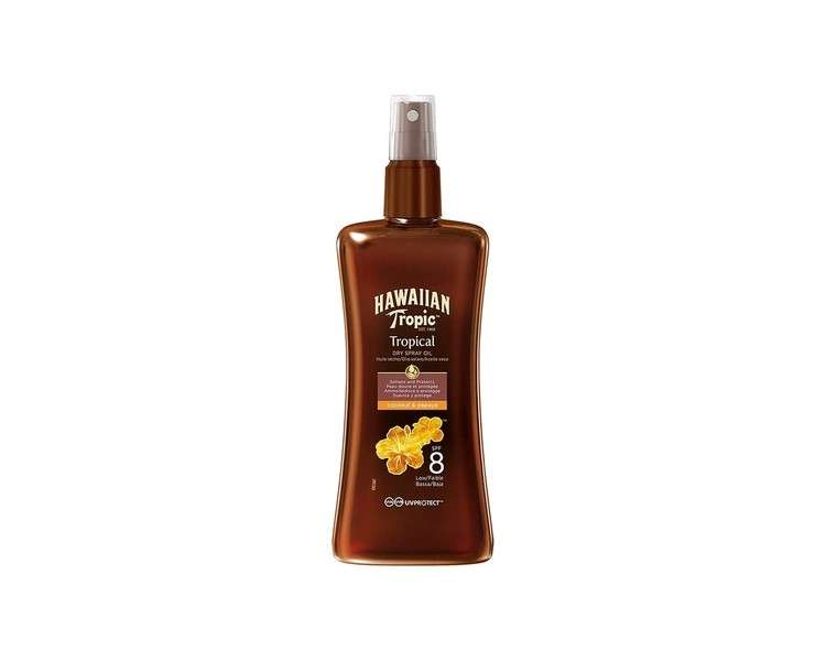 Hawaiian Tropic SPF8 Protective Dry Spray Oil 200ml