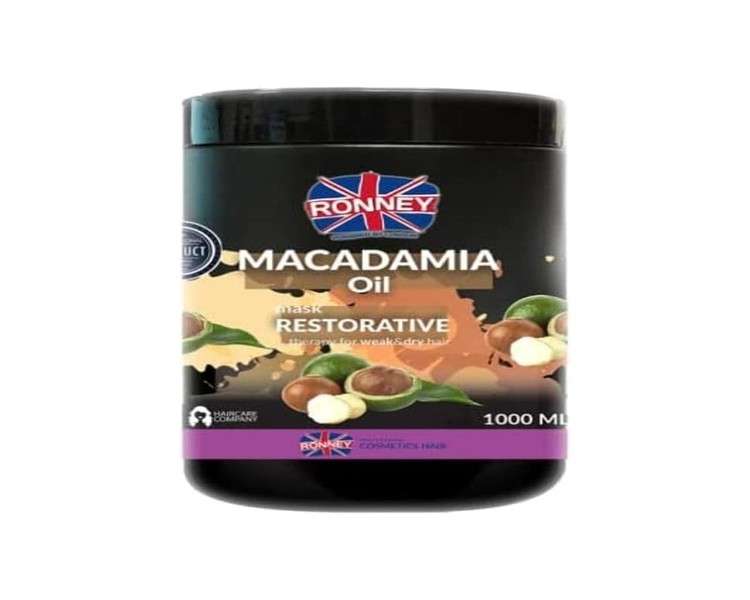 Ronney Macadamia Oil Complex Professional Restorative Therapy Hair Mask 1000ml