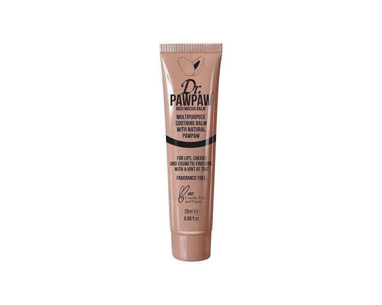 Dr. Pawpaw Multi-Purpose Balm for Lips, Skin, Hair, Cuticles, Nails, and Beauty Finishing 25ml Rich Mocha